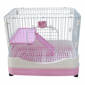 Premium Pink Pet Cage for Dog, Cat & Rabbit – Portable & Easy Clean | Kuwait